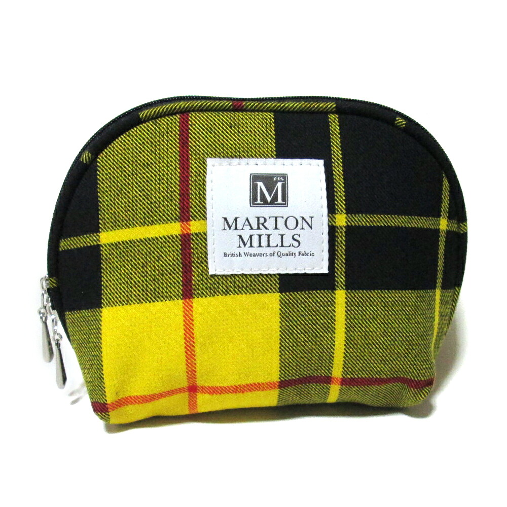 【新古品】 MARTON MILLS マートンミルズ マクラウドオブルイスタータンシェルポーチ (スコットランド イギリス タータンチェック バッグ 鞄 イエロー 黄色 日本極東貿易) 139090 【中古】