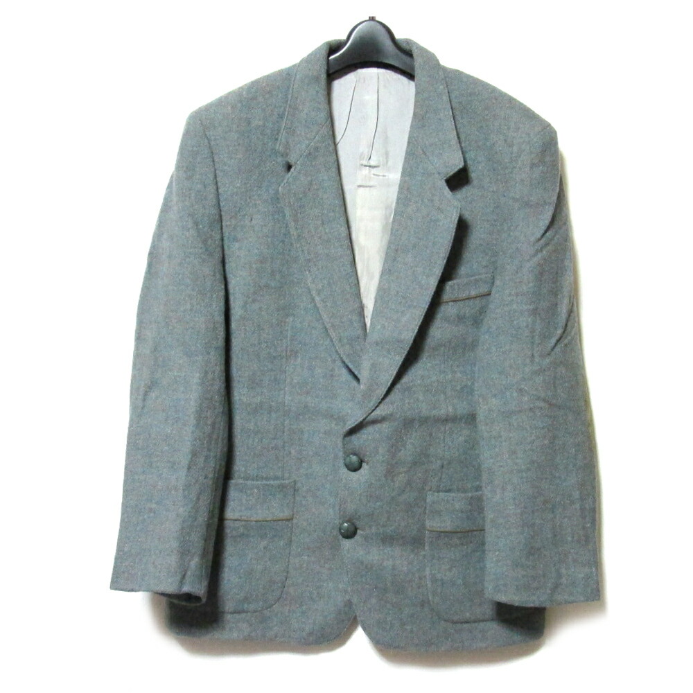美品 Vintage Harris Tweed PITLOCHRY ヴィンテージ ハリスツイード スコットランド製 2B エルボーパッチ ポケットパイピング ツイードジャケット (ブラウン 伝統 英国 イギリス) 139141 【中古】