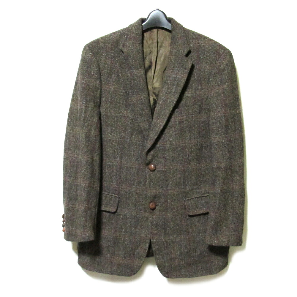 Vintage MARUTTI MARIO BARUTTI ヴィンテージ マルッティ マリオ・バルッティ Harris Tweed レザーエルボーパッチツイードジャケット (ハリスツイード イギリス 英国 伝統) 139227 【中古】 16,940円