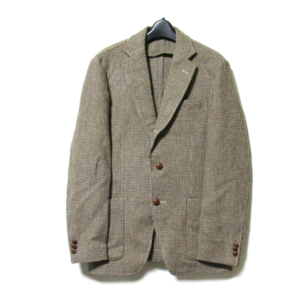 美品 TOMORROWLAND×Loro Piana トゥモローランド×ロロ・ピアーナ 「48」 3B テーラードジャケット (ネイビー 最高級 ハイエンド) 139521 【中古】