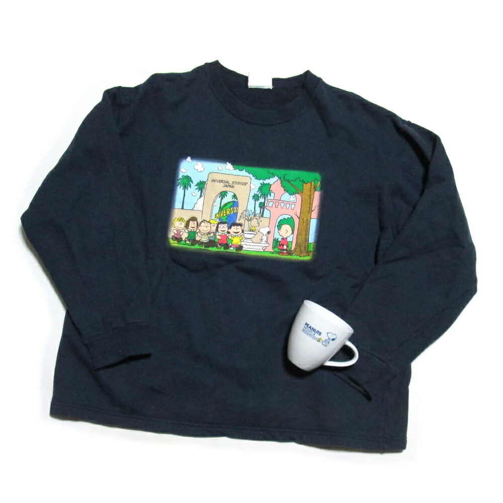 Vintage SNOOPY ヴィンテージ スヌーピー 「L」 ユニバーサル・スタジオ・ジャパン トレーナー＋新品マグカップ セット (PEANUTS ピーナッツ スゥエット) 139529 【中古】