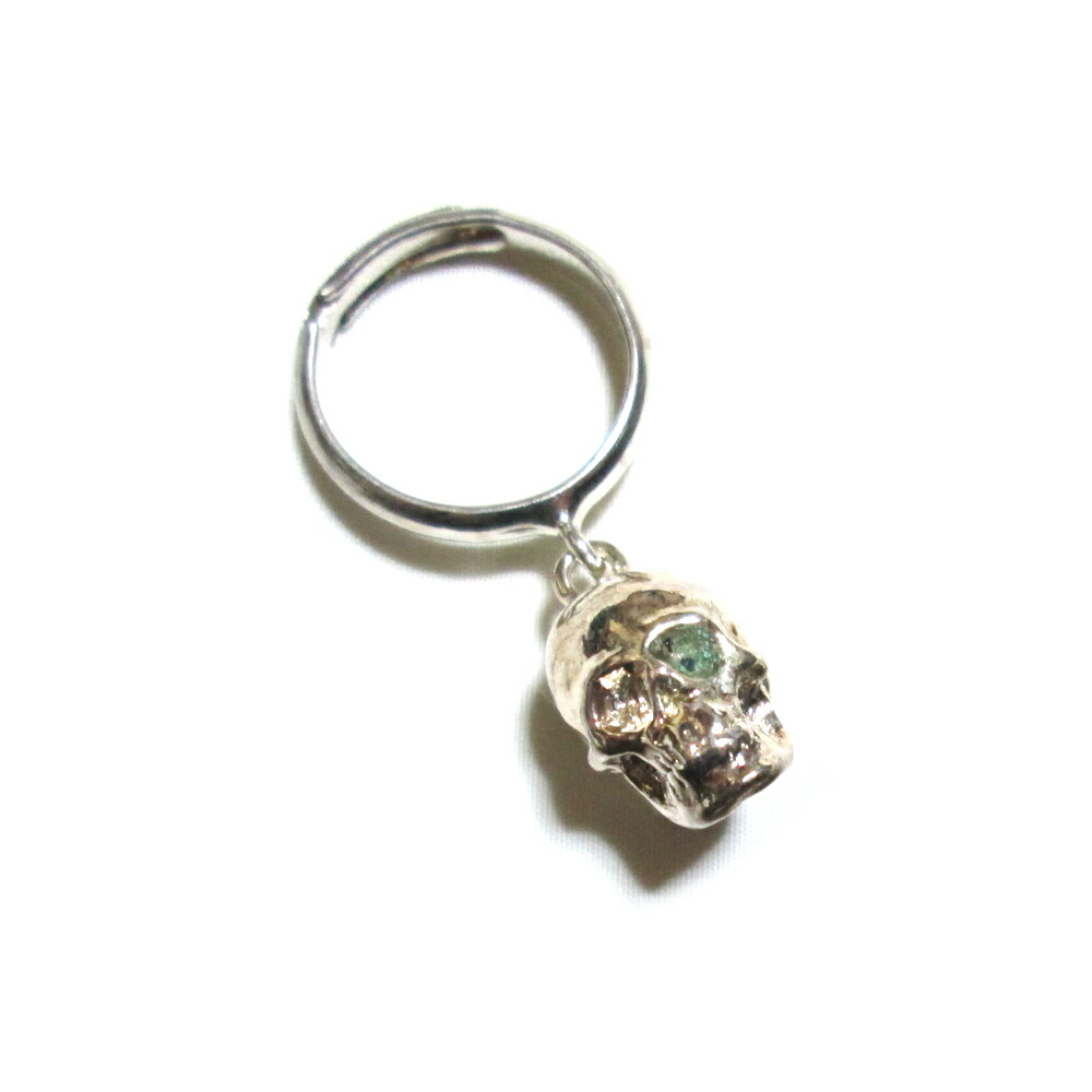 LES BIJOUX DE SOPHIE レ・ビジュー・ドゥ・ソフィー シルバー スカルチャームリング (ドクロ サイズフリー 新品・未使用 廃盤 CELUX購入品) 139617 【中古】｜CROWN STORE