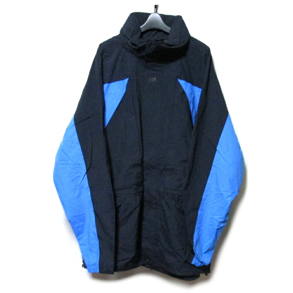 Vintage Helly Hansen ヴィンテージ ヘリーハンセン ユーロカラー セーリングジャケット（濃紺×水色系） (コート アウトドア ブルゾン ヨット メンズ) 139671 【中古】