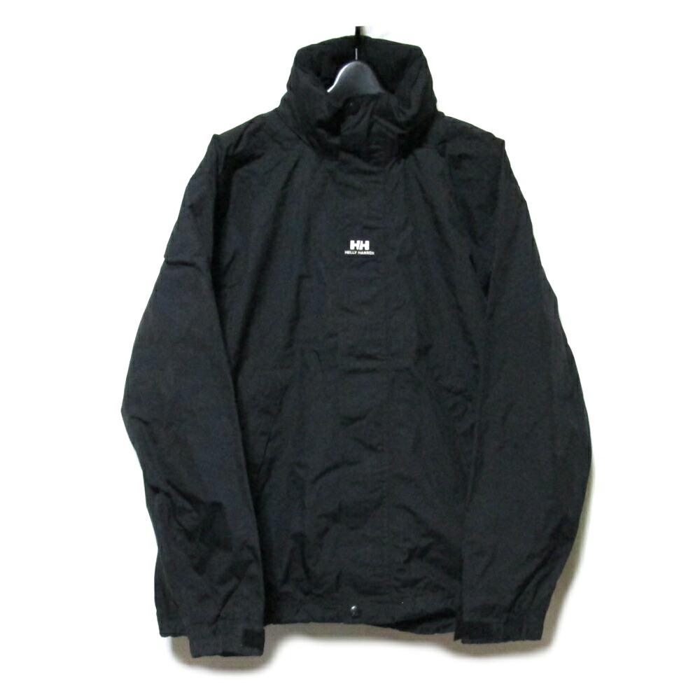 Vintage Helly Hansen ヴィンテージ ヘリーハンセン オールブラック セーリングジャケット(フード収納付き) (コート アウトドア ブルゾン ヨット 黒) 139679 【中古】|CROWN STORE
