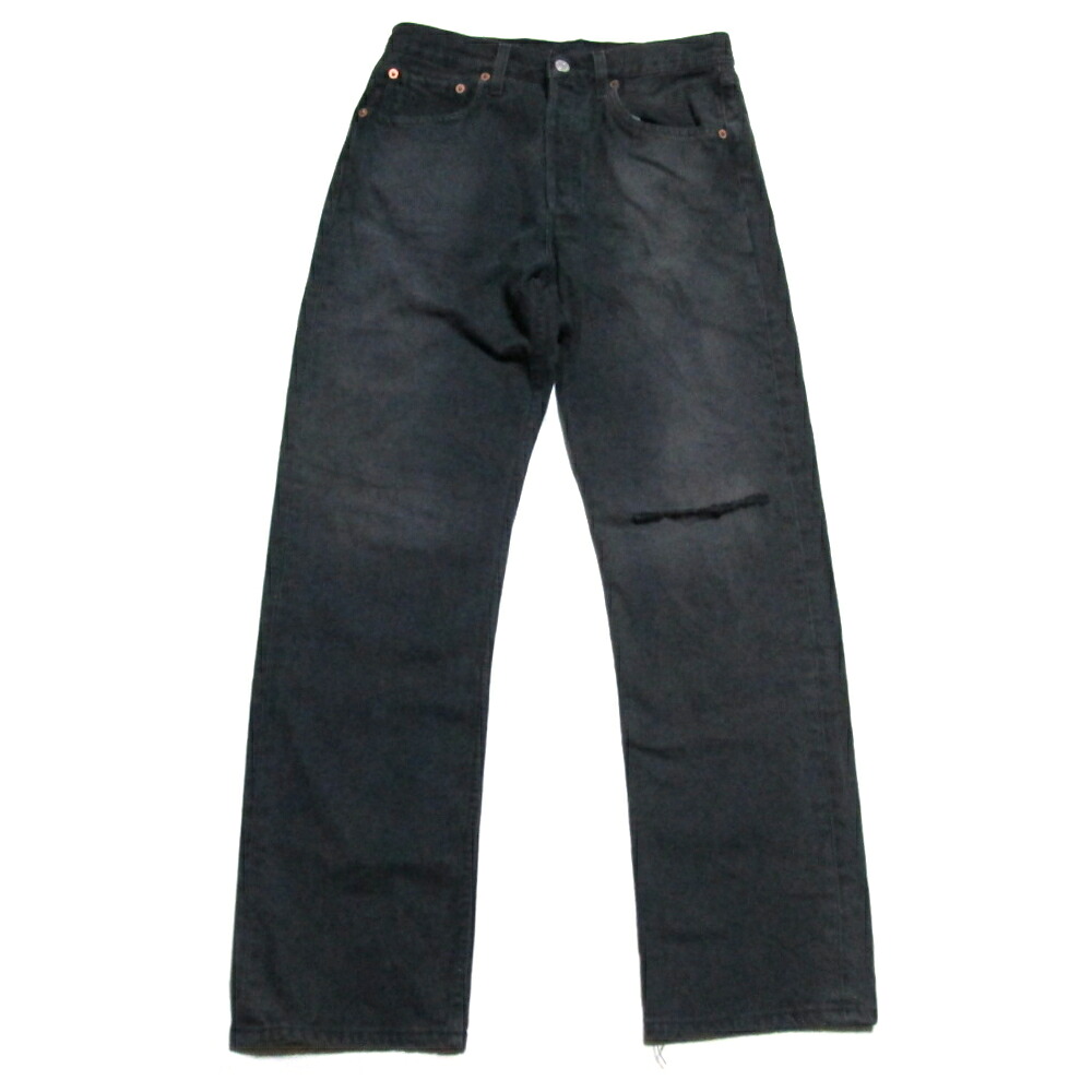 Vintage Levi&rsquo;s 501 ヴィンテージ リーバイス501 「W31 L30」 USA製 ブラックデニムパンツ (0146／367536／273／0996/黒) 139707 【中古】｜CROWN STORE