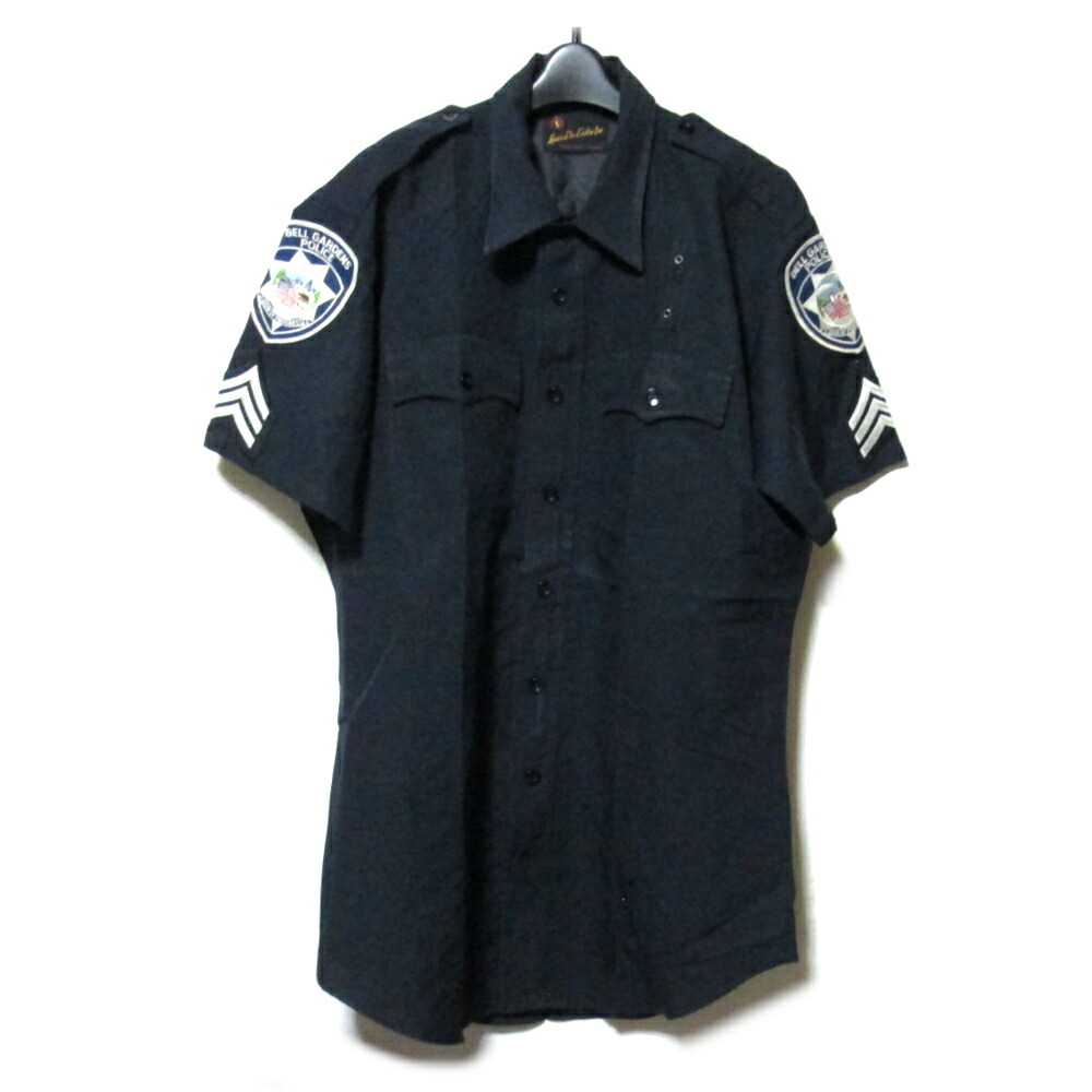 Vintage Louis The Tailor ヴィンテージ ルイス・ザ・テーラー POLICE 半袖ユニフォームシャツ (半袖 Bell Gardens｜濃紺 カリフォルニア州 ベル・ガーデンズの警察署) 139745 【中古】 7,920円