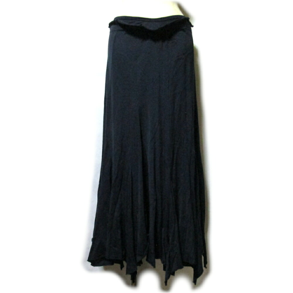 Vintage COMME des GARÇONS ヴィンテージ コムデギャルソン 1997 日本製 アシンメトリー切り替え 変形フレアマキシスカート (ネイビー パンク 川久保玲 アーカイブ COMME des GARCONS) 140114 【中古】|CROWN STORE