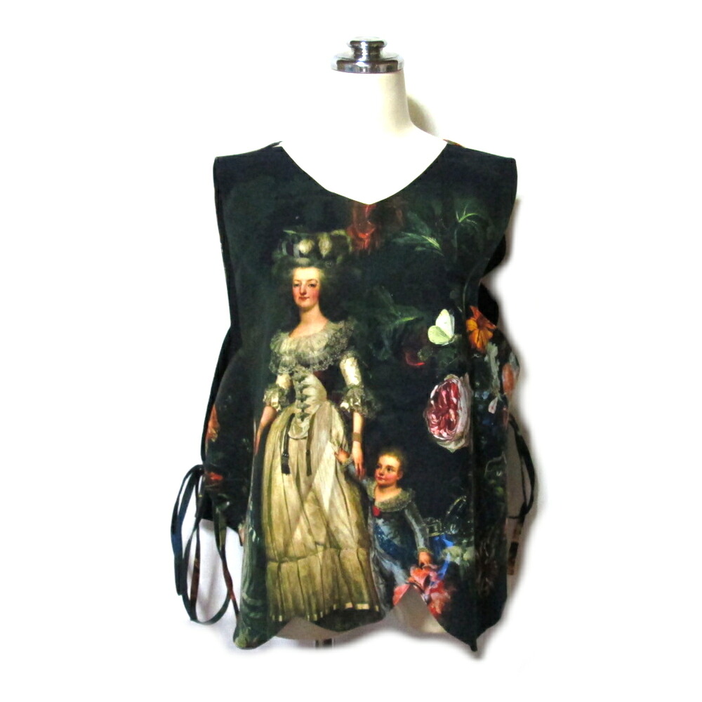 【新古品】 ART IS FASHION アートイズファッション マリー・アントワネット コラージュアート キルトベスト (アートを纏う Marie Antoinette Collage Art ユニセックス) 140247 【中古】|CROWN STORE