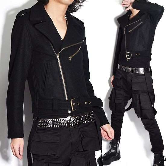 正規激安 楽天市場 ライダースコート メンズ ショート丈 Pコート メンズ ドレープ メンズファッション ショートコート ウールコート 変形 ブラック 黒 お兄系 V系 ビジュアル系 ホスト 大人 送料無料 秋 冬 新作 個性的 モード系ファッション 衣装 アレグロ オリジナル