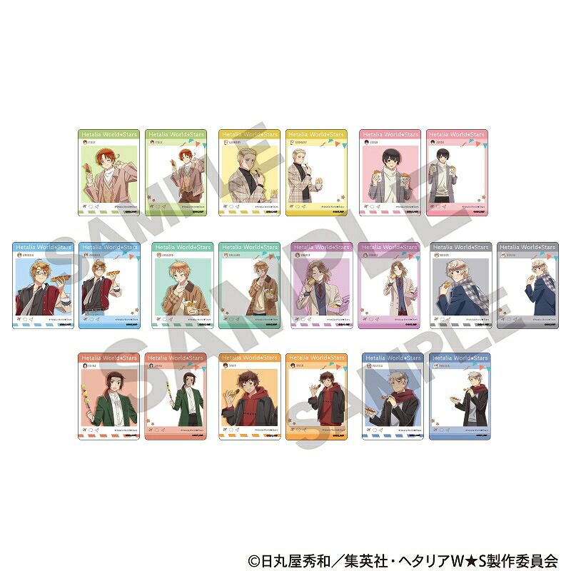 【予約商品9月下旬発送】ヘタリア World★Stars　トレーディングパノラマイド＿食べ歩きグルメ画像