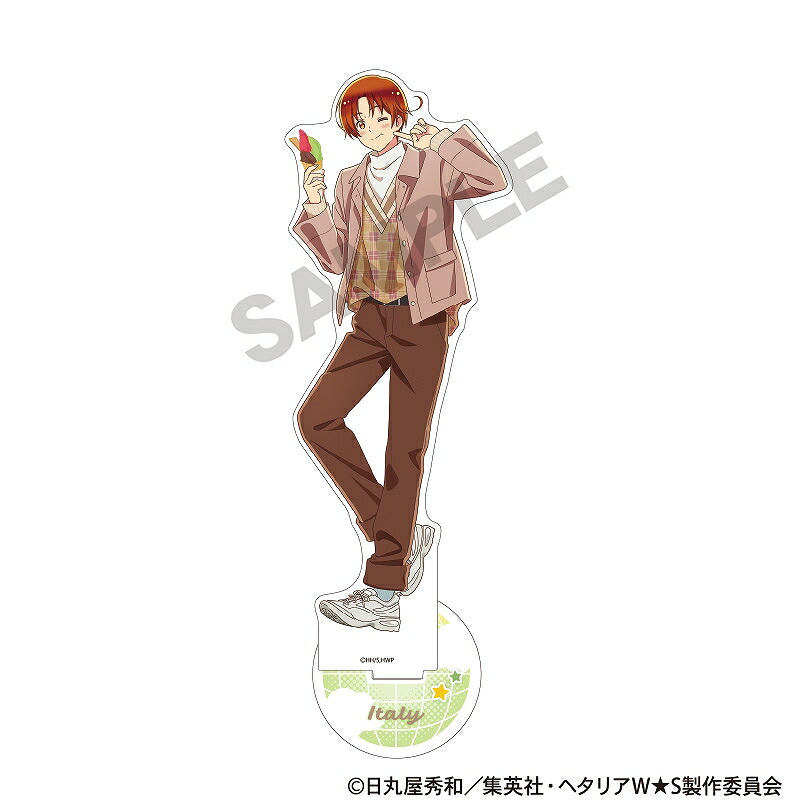 【予約商品9月下旬発送】ヘタリア World★Stars　アクリルスタンド＿イタリア/食べ歩きグルメ画像