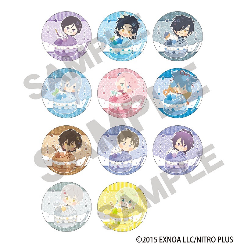 【予約商品5月下旬発送】「わんぱく！刀剣乱舞」マカロンシリーズ　【BOX】トレーディンググリッター缶バッジ＿vol.2