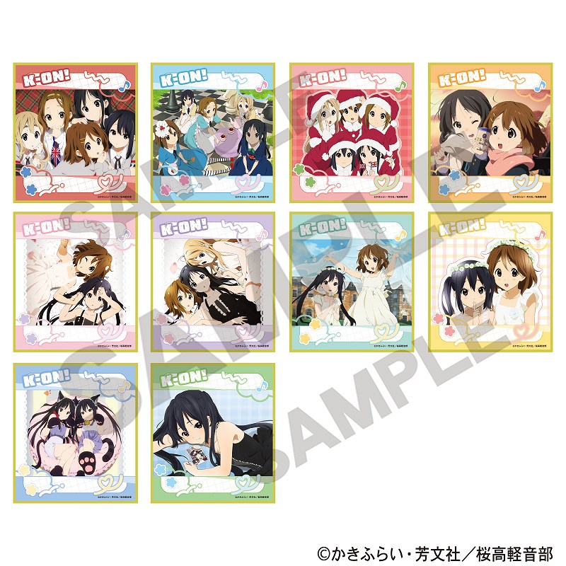 けいおん！　【BOX】トレーディングミニ色紙画像