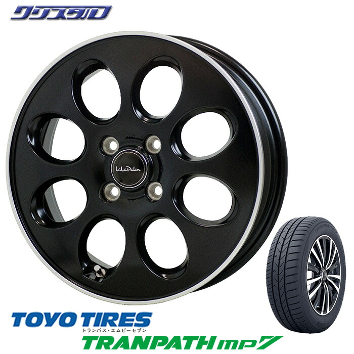 【数量限定】新品 2022年製 トーヨータイヤ TRANPATH mp7 トランパス mp7 165/65R15 タイヤ アルミホイールセット 4本 HOTSTUFF LALAPALM OVAL ホットスタッフ ララパーム オーバル 1545+45 4/100 15インチ 4.5J +45 ホール数：4 PCD：100