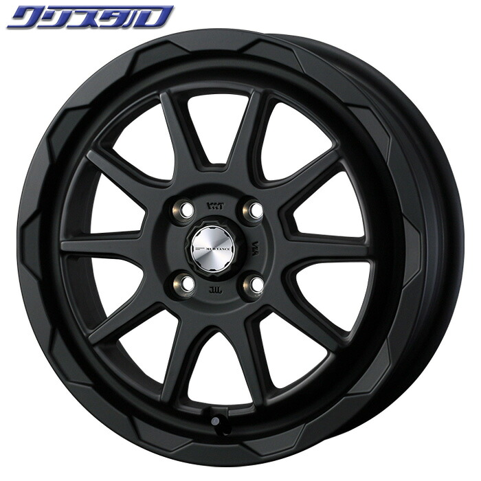 新品 WEDS アドベンチャー マッドヴァンス06 1545+45 4/100 15インチ 4.5J +45 ホール数:4 PCD:100 FMBK 4本以上送料無料 0040202 ウェッズ ADVENTURE MUD VANCE 06 マッドバンス06