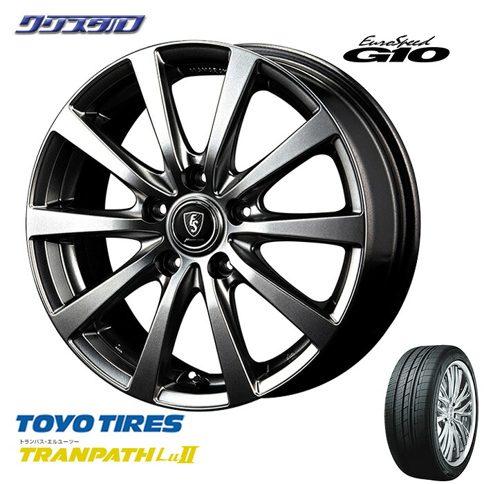 新品 225/60R17 2021年製 TOYOTIRES トーヨータイヤ TRANPATH LuII トランパスLu2 4本 タイヤ アルミホイールセット EUROSPEED G10 ユーロスピードG10 1770+50 5/114 17インチ 7J +50 ホール数：5 PCD：114