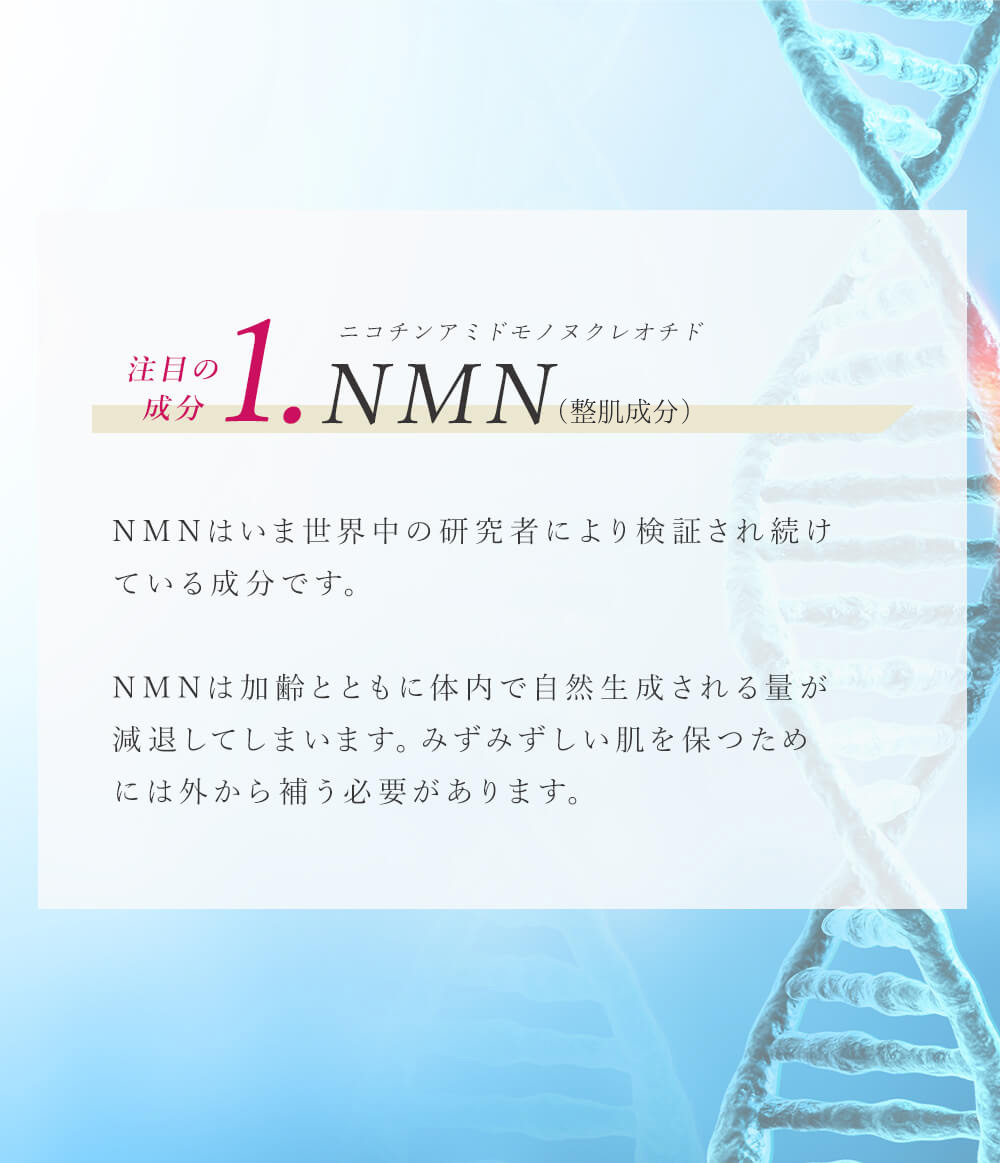 【注目成分1】ニコチンアミドモノヌクレオチド