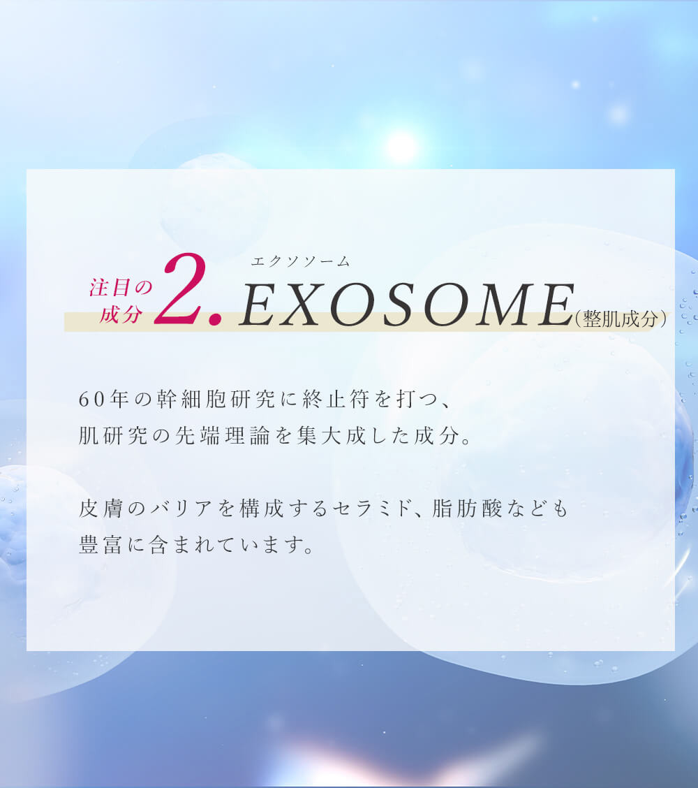 【注目成分2】エクソソーム