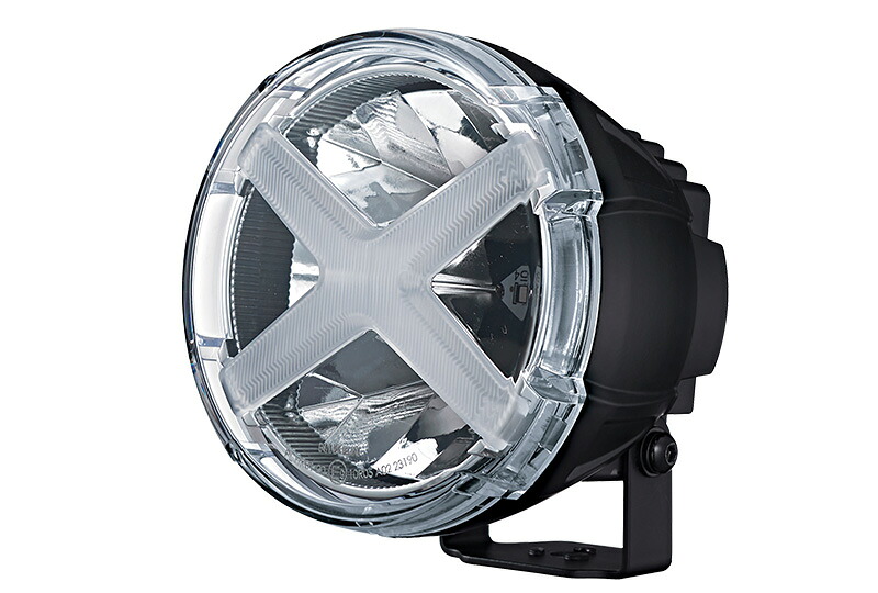 ナイトスター 12V/24V 5インチ丸型LEDドライビングライト ホワイトポジションライト付きフォグランプ|クリスタルアイ店