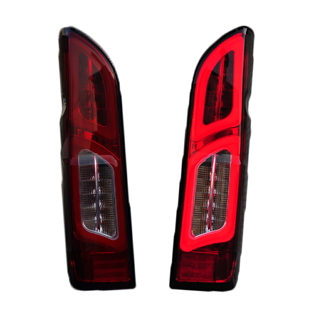 楽天市場】200系ハイエース クリスタルファイバー LEDテールランプV2 1