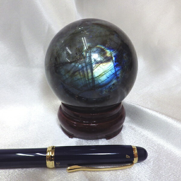 楽天市場】【完全天然 最高品質クラス】 ラブラドライト丸玉（重さ387g