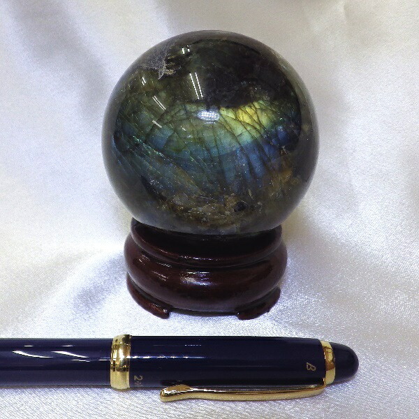 楽天市場】【完全天然 最高品質クラス】 ラブラドライト丸玉（重さ387g