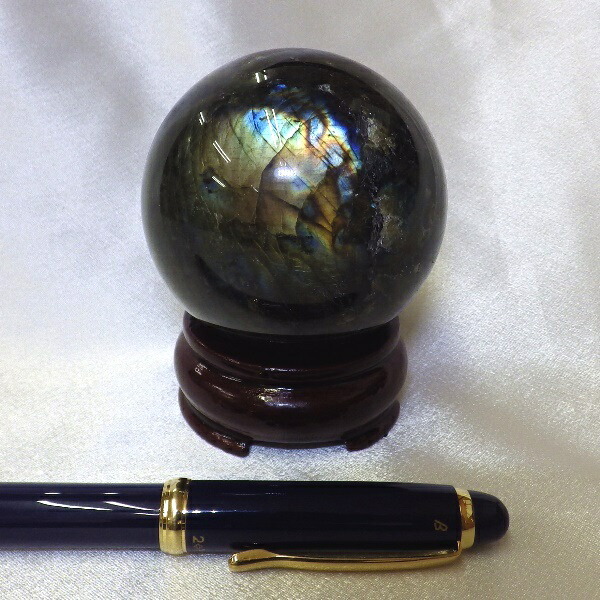 楽天市場】【完全天然 最高品質クラス】 ラブラドライト丸玉（重さ391g