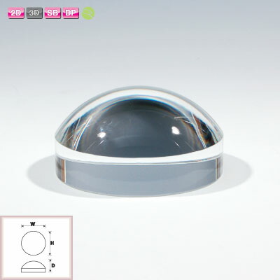 楽天市場】クリスタルペーパーウェイト ルーペタイプ 小 加工面が広く