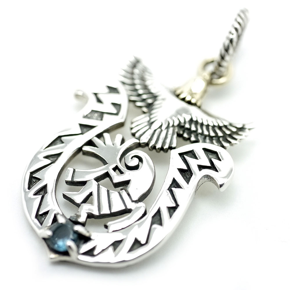 楽天市場】シルバー925 鷹と太陽 タタキ ペンダントトップ サンマーク