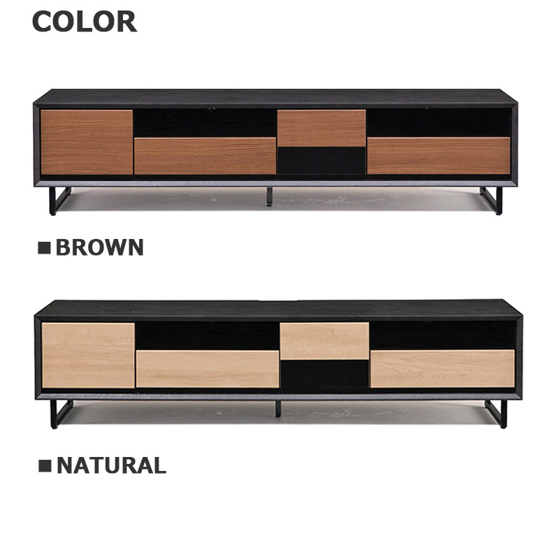 テレヴィジョンゲーム盤 170 アイアン四肢 ブラッキー テレビ台座 国法ボード 木目 170tvb ロー比 Tv台 Tvボード テレビラック Tvラック Avラック Avボード Av格納 陶芸取所 ハイグロス リアル 茶色 易い 今風の 小意気 黒人アイアン ギヤマン 木目の合せがモダンな170cm