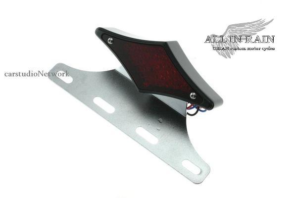 ALL IN RAIN オールインレイン ハーレー/アメリカンバイク用 LEDブレーキランプライセンスプレート　テールランプ ブラック 01ＢＫ