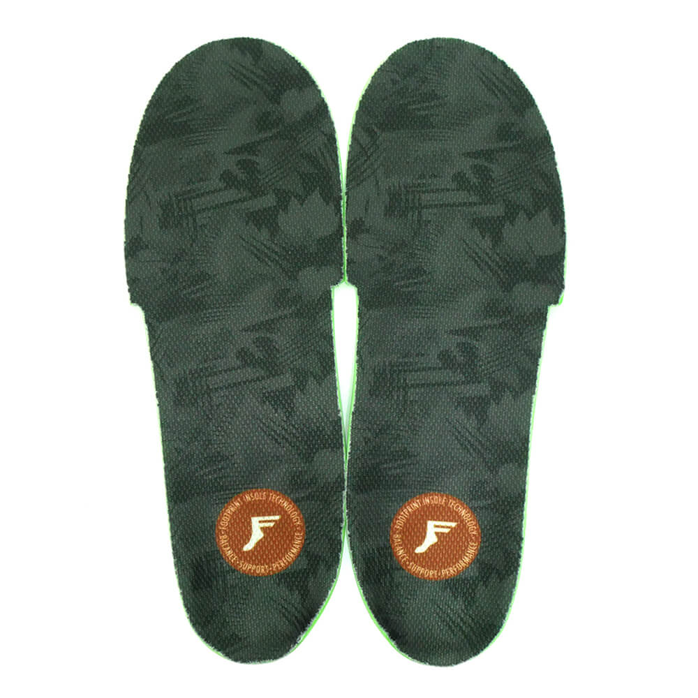 もの恐ろしさのぼうぜん自失吸い入れる FOOTPRINT INSOLE フットプリント インソール GAME CHANGERS ORTHOTICS ELITE DARK GREY CAMO 滑るゲーム盤 スケボー