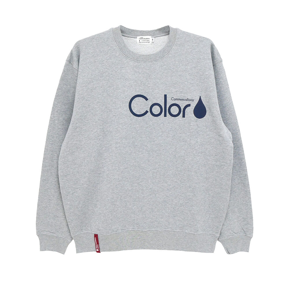 COLOR COMMUNICATIONS CREW SWEAT カラーコミュニケーションズ 調教師 RE-PAINT CO. 2021 GREY 滑るゲーム盤 スケボー