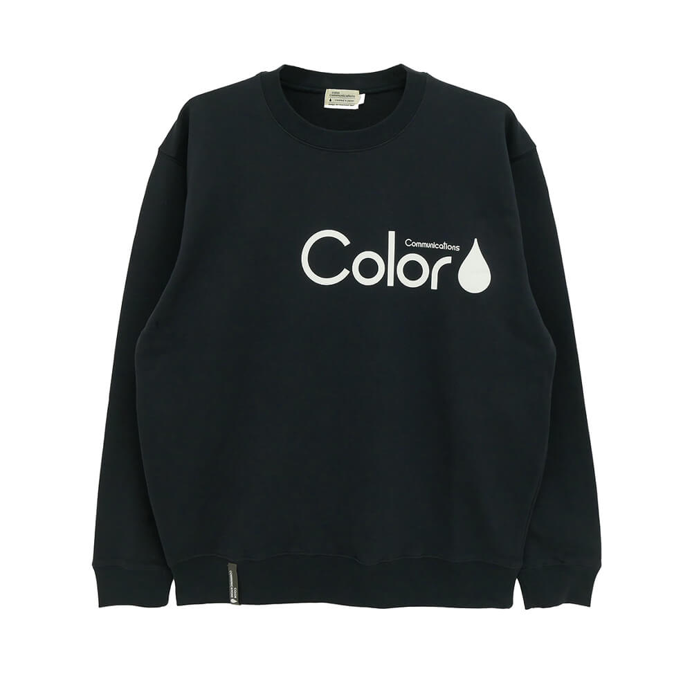 COLOR COMMUNICATIONS CREW SWEAT カラーコミュニケーションズ 調教師 RE-PAINT CO. 2021 NAVY 滑るゲーム盤 スケボー