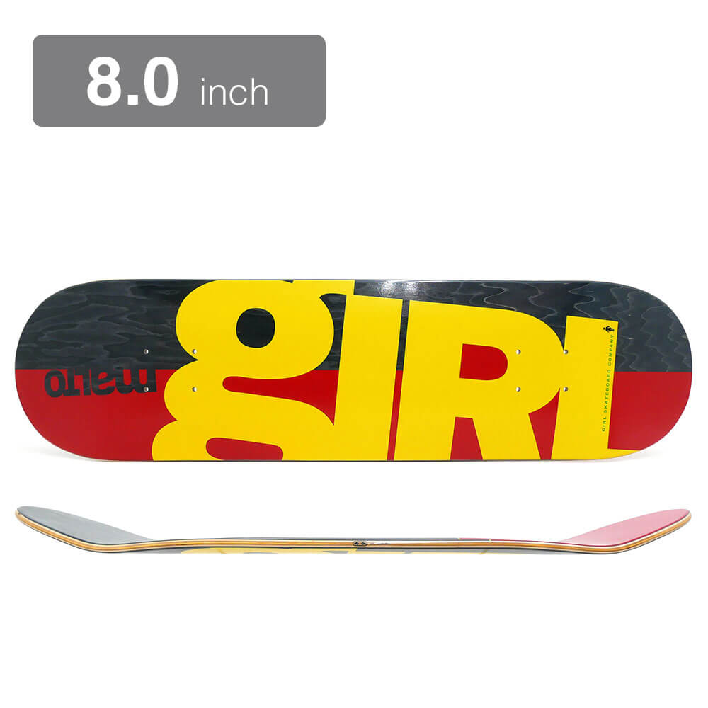 Girl Rick McCrank スケートボードデッキ 8インチ Girl McCrank Gridbox Twin 8.25