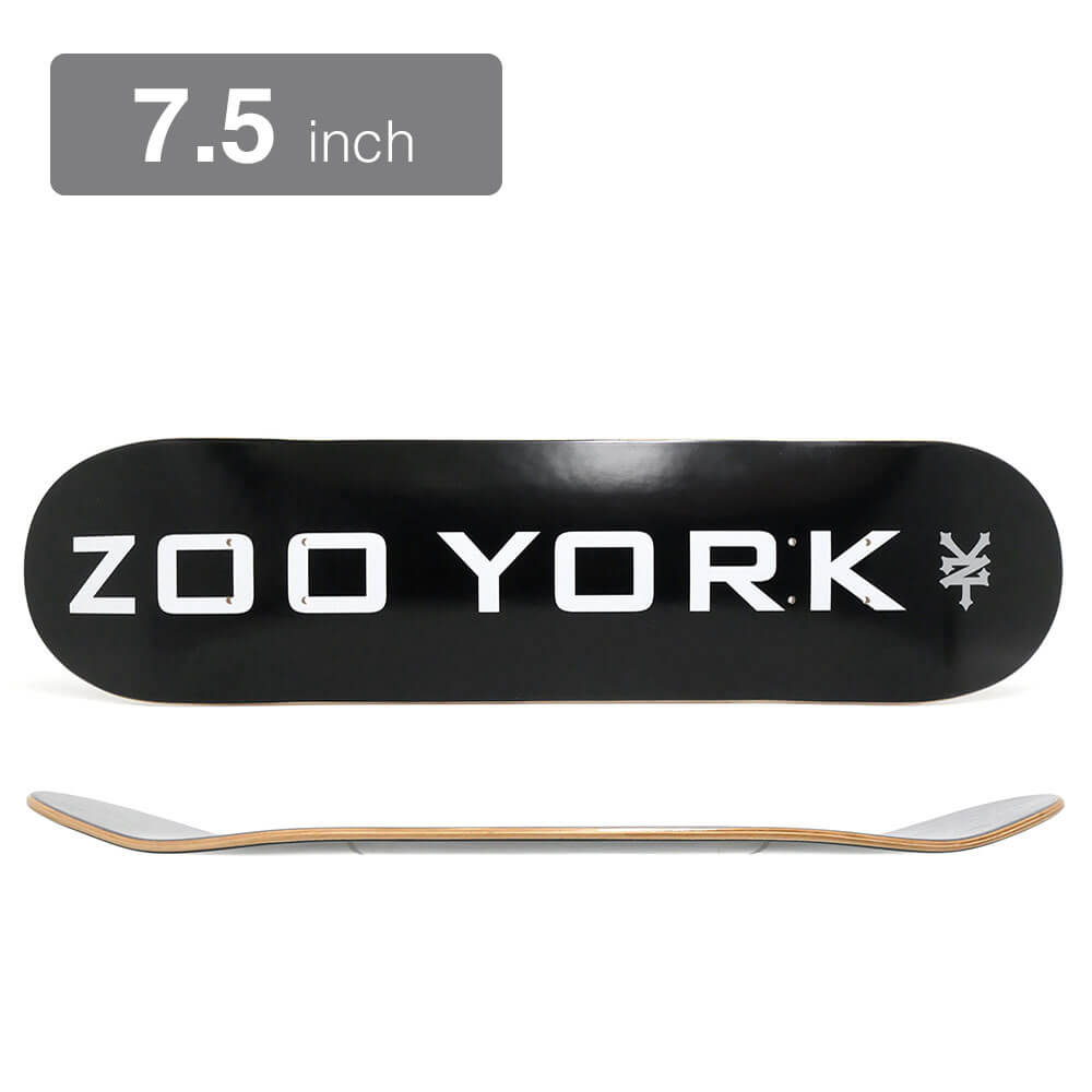 ZOO YORK スケーボード ブラック グリーン 新品 7.7インチ de-zoo-og95lb-bk75.jpg