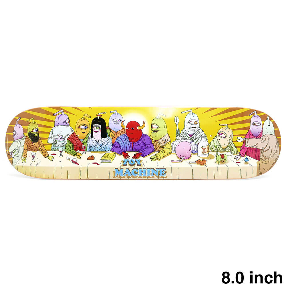 TOY MACHINE DECK トイマシーン 甲板 TEAM LAST SUPPER 8.0 滑るゲーム盤 スケボー