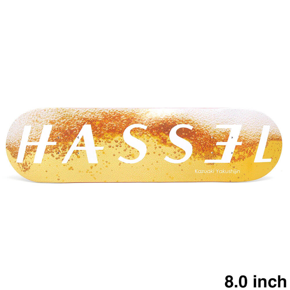 ドリンククーラー、Tシャツ付き HASSEL DECK ハッセル デッキ KAZUAKI YAKUSHIJIN PIXEL BEER 8.0 スケートボード スケボー｜スケートボードのCALIFORNIASTREET