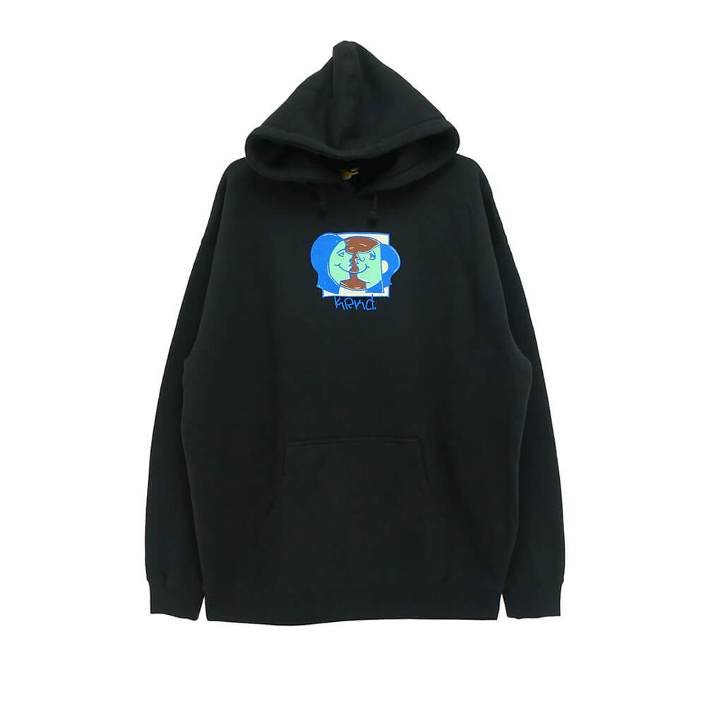 KROOKED HOOD クルキッド パーカー MOONSMILEY BLACK スケートボード スケボー｜スケートボードのCALIFORNIASTREET
