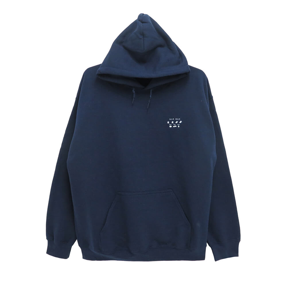 【楽天市場】MAN WHO HOOD マンフー パーカー 風と共に NAVY