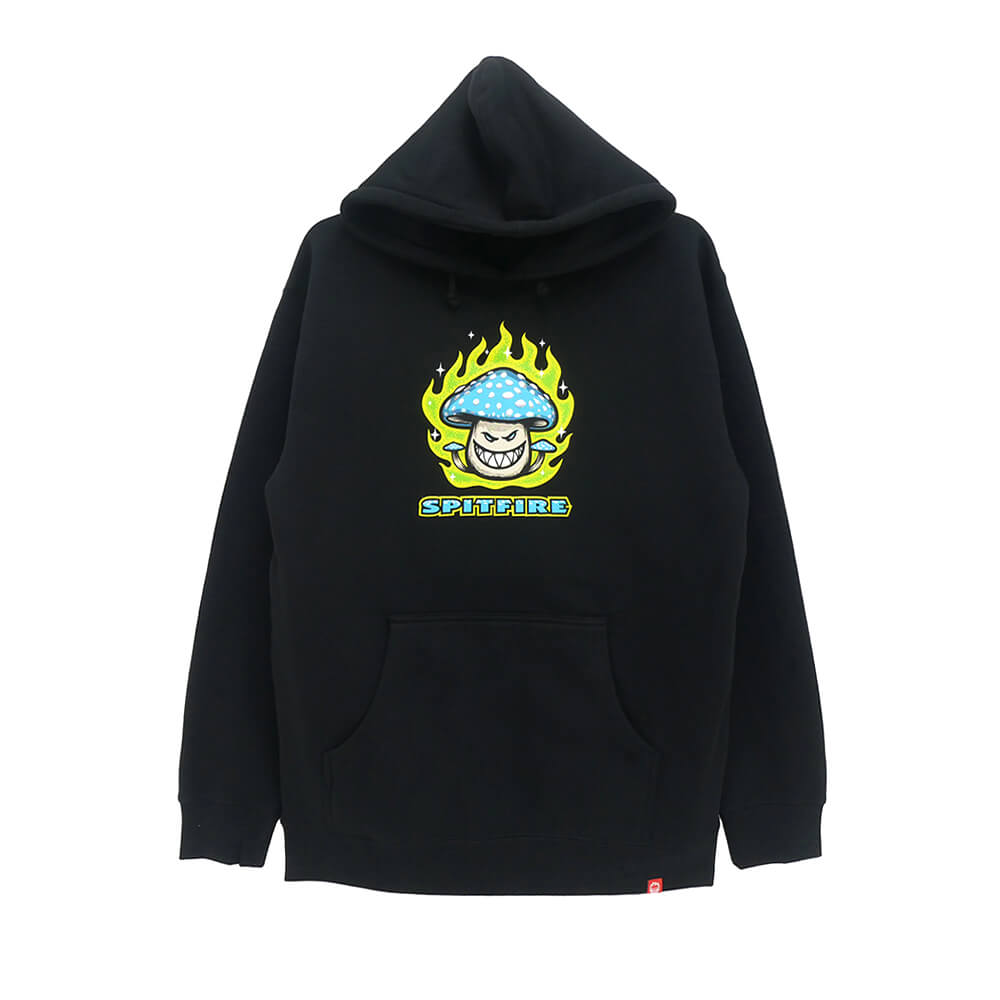 SPITFIRE HOOD スピットファイヤー パーカー MUSHROOM BIGHEAD BLACK スケートボード スケボー｜スケートボードのCALIFORNIASTREET 10,010円