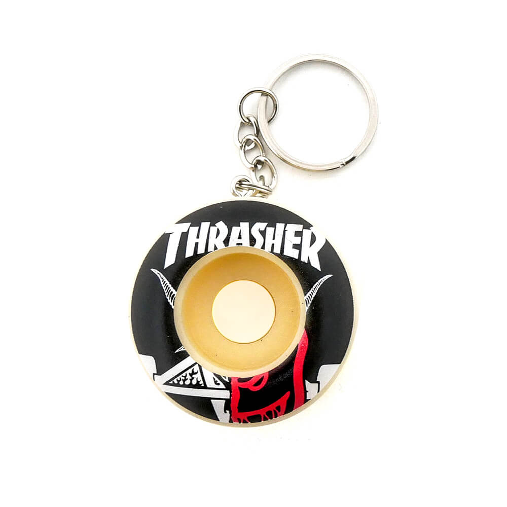 楽天市場】THRASHER キーホルダー スラッシャー スケボーキーホルダー