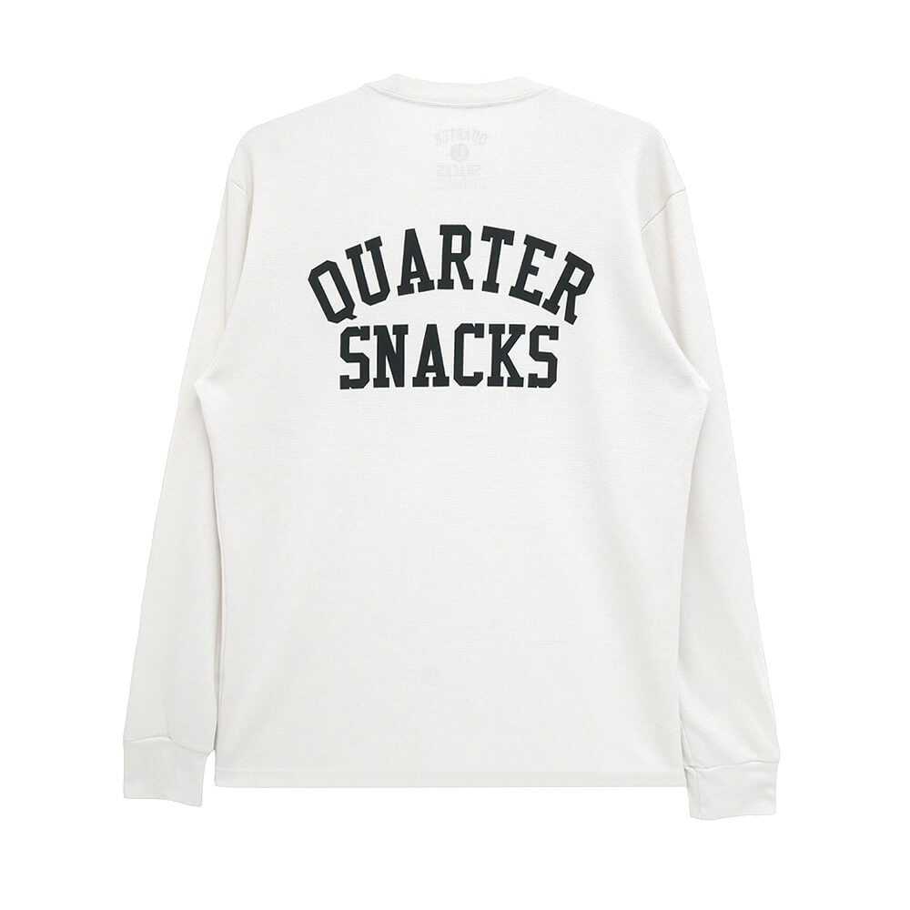 QUARTERSNACKS LONG SLEEVE クウォータースナックス ロング衣袂ティーシャツ PRINTED THERMAL BONE 滑るゲーム盤 スケボー