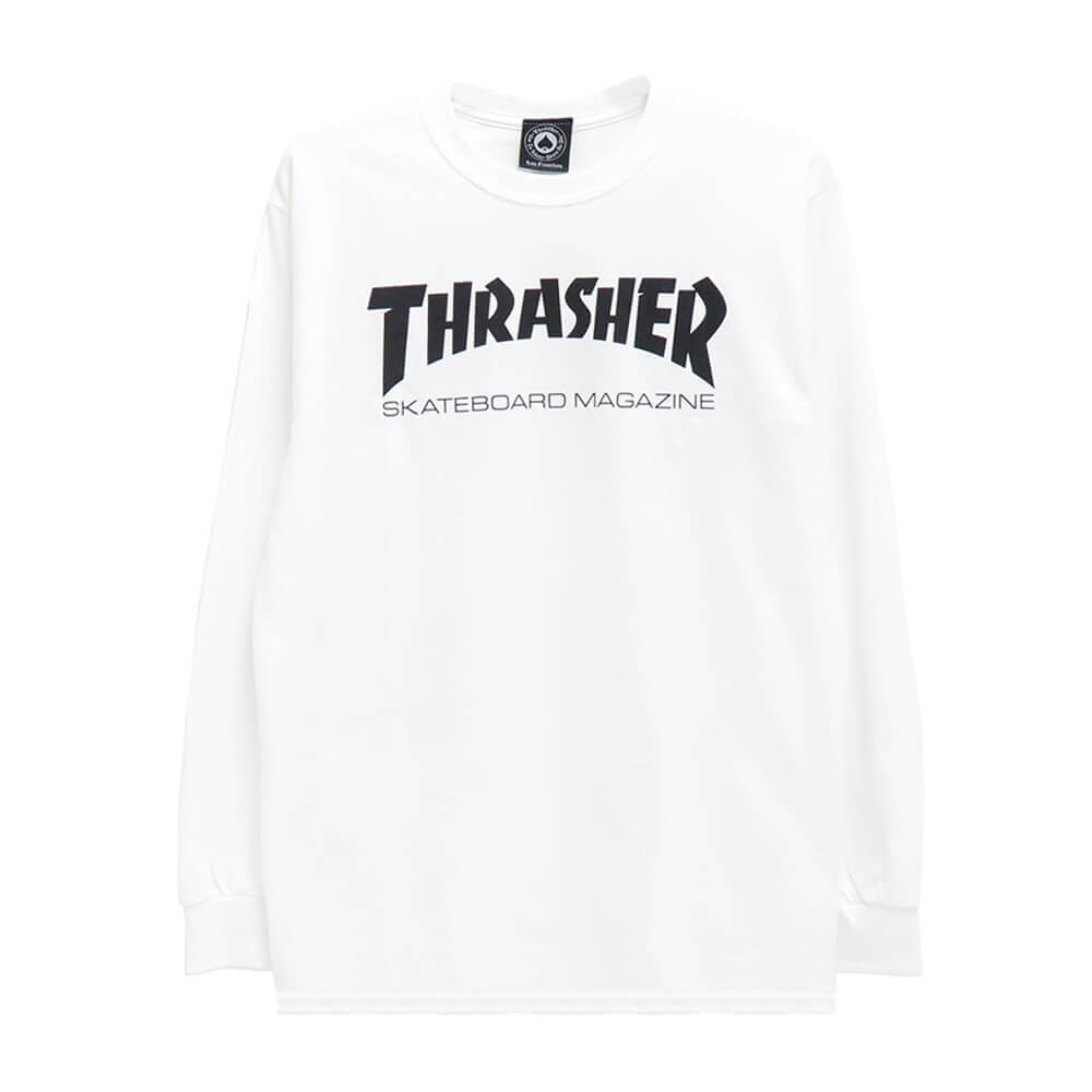 Thrasher Long Sleeve スラッシャー ロングスリーブtシャツ Skate Mag Us企画 White スケートボード スケボー 珍しい