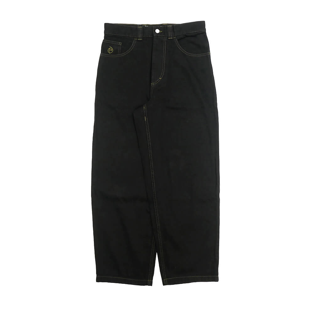 POLAR JEANS ポーラー ズボン下 デニム ビッグ男の子 BIG BOY BLACK/DARK OLIVE 滑るゲーム盤 スケボー