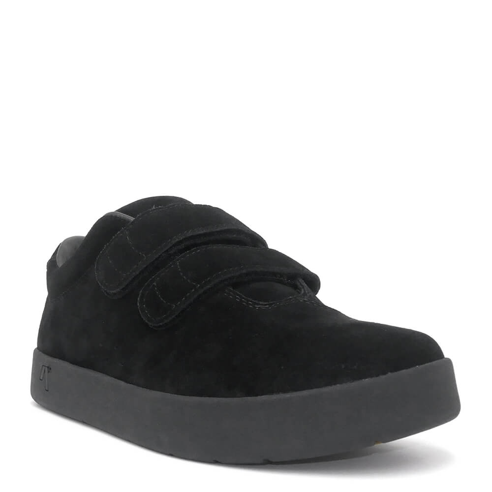 ARETH SHOES 地びた シューズ スニーカー I VELCRO ALL BLACK 滑るゲーム盤 スケボー
