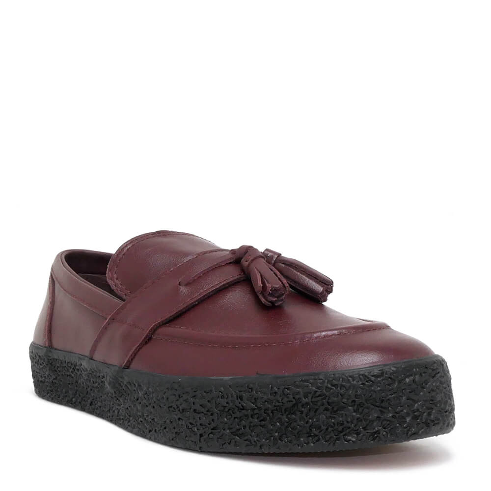 (セール・28cmのみ)LAST RESORT AB SHOES ラストリゾートエービー シューズ スニーカー VM005 LOAFER LEATHER OXBLOOD/BLACK スケートボード スケボー|スケートボードのCALIFORNIASTREET