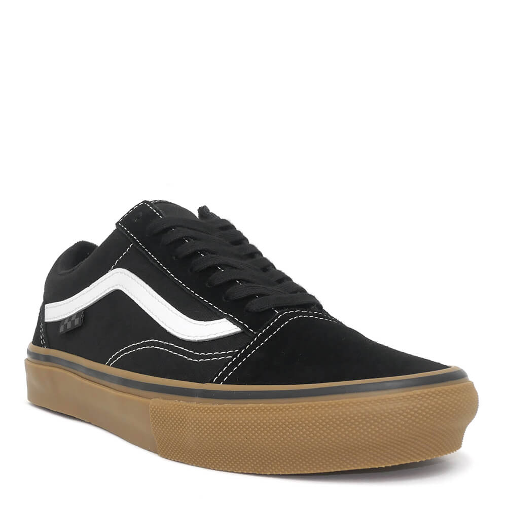VANS SHOES バンズ シューズ スニーカー 年寄りの学院 SKATE OLD SKOOL BLACK/GUM/WHITE（US計画すること） 滑るゲーム盤 スケボー