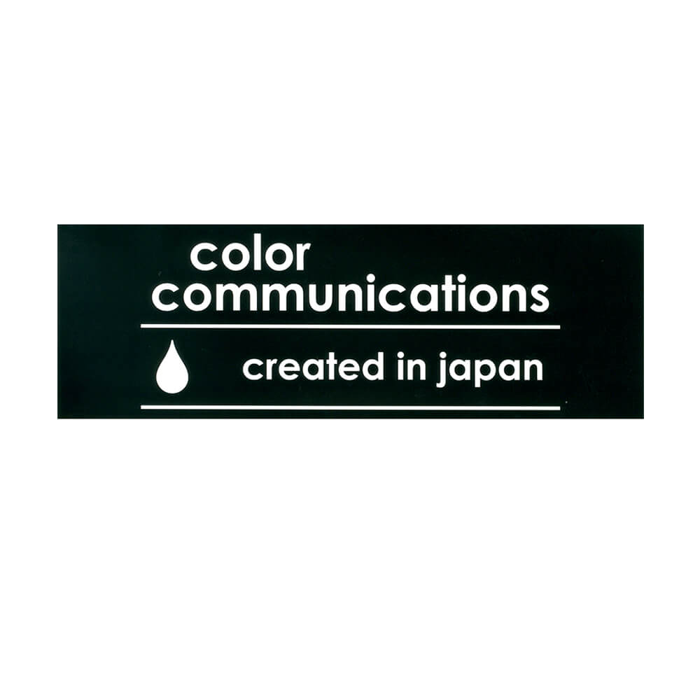 COLOR COMMUNICATIONS STICKER カラーコミュニケーションズ ステッカー CREATED IN JAPAN 220 BLACK スケートボード スケボー画像