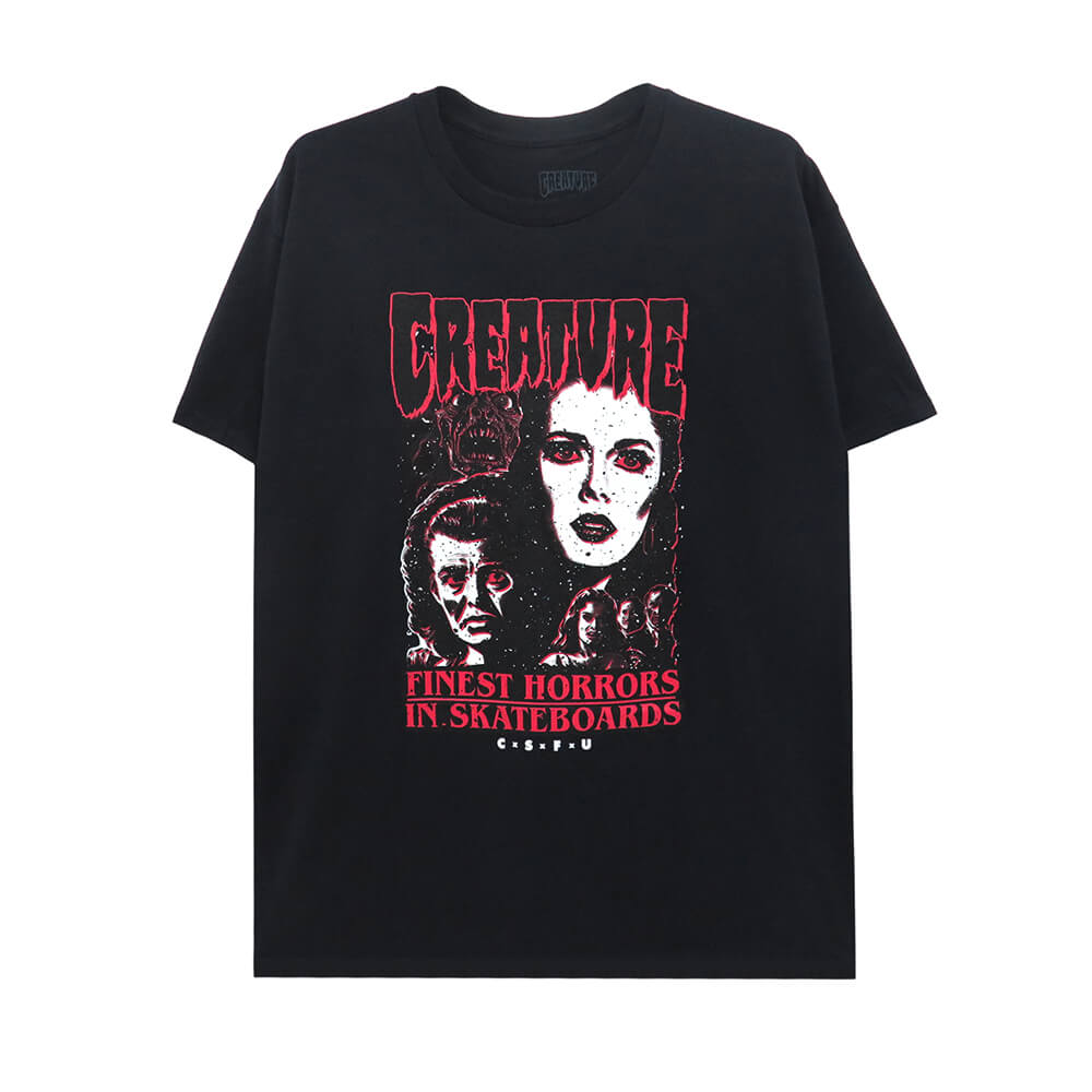 希少】CREATURE クリーチャースカルTシャツ NHS黒タグ サンフェード！ 希少】CREATURE クリーチャースカルTシャツ NHS黒タグ サン